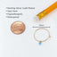 Dainty Opal Hoop Earrings
