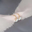 Dainty Opal Hoops Ear Huggers Earrings