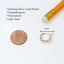 Dainty Opal Hoops Ear Huggers Earrings