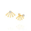 Gold Ear Jacket Earrings