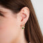 August Birthstone Hoop Earrings
