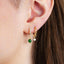 August Birthstone Hoop Earrings