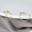 CZ Pearl Chain Stud Ear Jacket Earrings