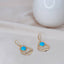 Blue Opal Dangle Earrings