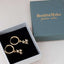 Celestial Charm Gold Hoop Earrings
