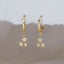 Celestial Charm Gold Hoop Earrings