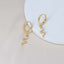 Snake Charm Gold Hoop Earrings