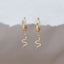 Snake Charm Gold Hoop Earrings