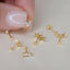 Gold Labret Stud Flat Back Piercing - Comfortable and Stylish Ear Jewelry