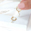 Pearl Charm Hoop Earrings