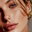 Gold Cubic Zirconia Clicker Ring – Hinged Septum, Helix & Cartilage Piercing Jewelry