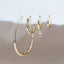 Gold Teardrop Hoop Earrings