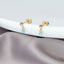 Opal Bead Stud Earrings