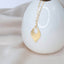 Gold Leaf Pendant Necklace