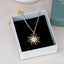 Sun Pendant Necklace For Women with CZ