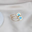 Opal Charm Hoop Earrings