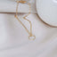 Gold Circle Dainty Necklace