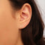 Small Circle Stud Earrings