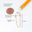 CZ Pearl Chain Stud Ear Jacket Earrings