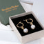 Bridal Earrings with Zirconia and Pearls