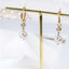 Bridal Earrings with Zirconia and Pearls