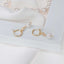 Bridal Earrings with Zirconia and Pearls
