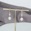 Bridal Earrings with Zirconia and Pearls