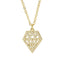 Cubic Zirconia Diamond Shape Necklace