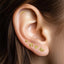 Labret Flat Back Stud Earrings