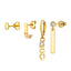 Multiple Piercing Earrings Set in Gold