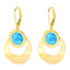 Blue Opal Dangle Earrings