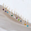 Birthstone Hoop Earrings Gold