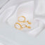 Dainty Gold Star Hoop Earrings
