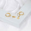 Dainty Gold Star Hoop Earrings
