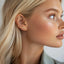 Labret Flat Back Stud Earrings