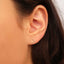 Tiny Gold Triangle Stud Earrings