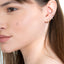 CZ Gold Huggie Hoop Earrings