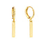 Dainty Gold Bar Hoop Earrings