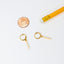 Dainty Gold Bar Hoop Earrings