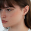 Dainty Gold Bar Hoop Earrings