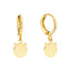 Cat Charm Hoop Earrings