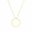 Gold Karma Circle Necklace