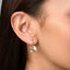Tiny Textured Disc Hoop Earrings