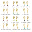 October Birthstone Hoop Earrings