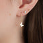 Gold Chain Threader Earring with Charm
