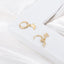 Tiny Butterfly Hoops Earrings