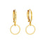 Gold Circle Hoop Earrings
