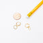Gold Circle Hoop Earrings