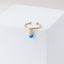Dark Blue Opal Conch Cuff Fake Piercing