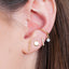White Opal Conch Cuff Fake Piercing